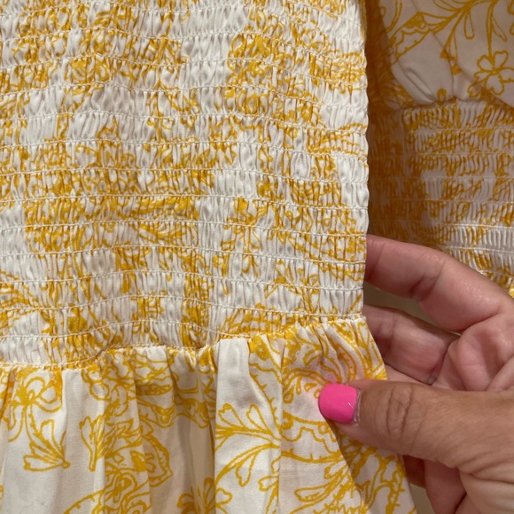 1. State. Dress. Short. Yellow and white. Size: XL. Short sleeve. NWOT. - Picture 2 of 6